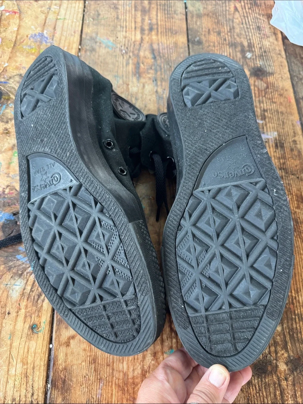 Converse Black High Top Canvas Sneakers
